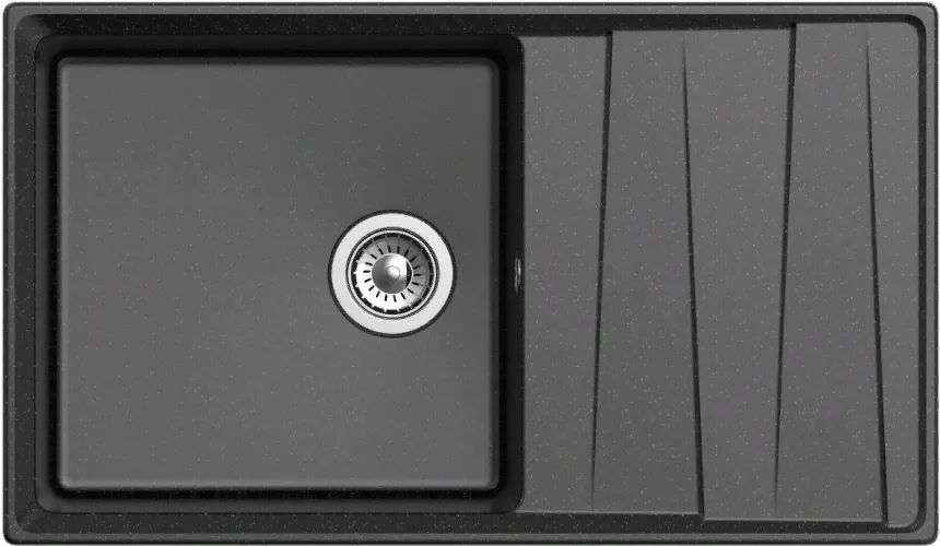 Детальное фото товара: GranFest LEVEL GF-LV-860L, мойка, мрамор, черный
