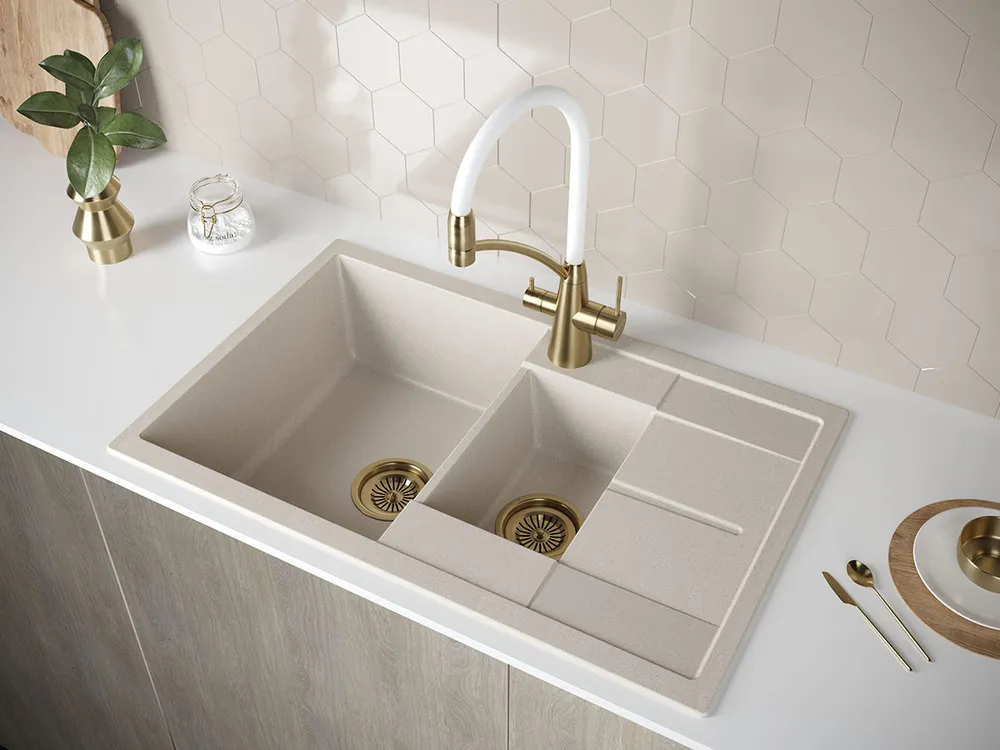 Детальное фото товара: Paulmark FLUGEN 60/1,5, мойка, гранит, бежевый