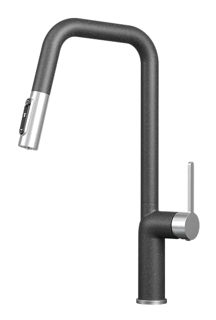 Фото товара: GRANULA 9011 смеситель, нержавеющая сталь, черный