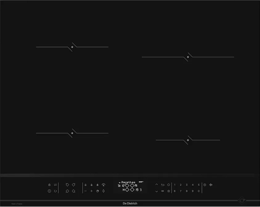Фото товара: De Dietrich DPI4420B индукционная поверхность