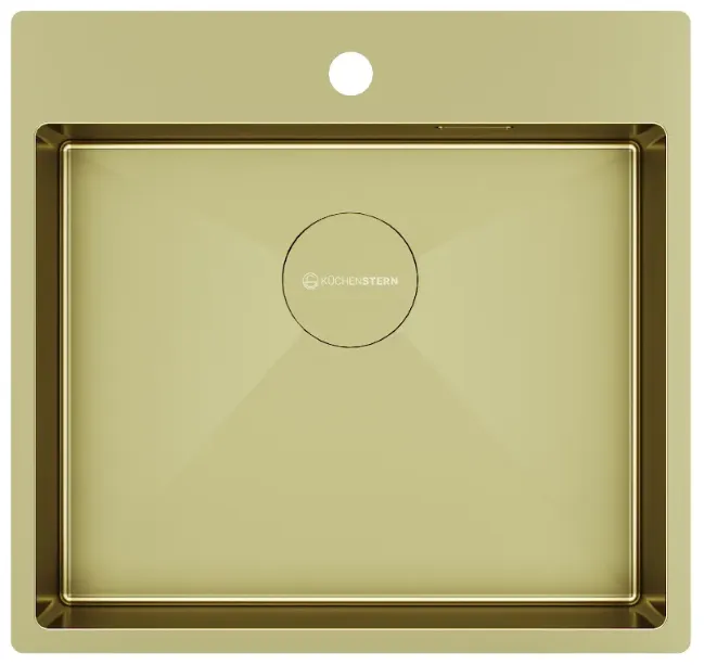 Фото товара: KUCHENSTERN WERK 60, мойка, нержавеющая сталь, золото