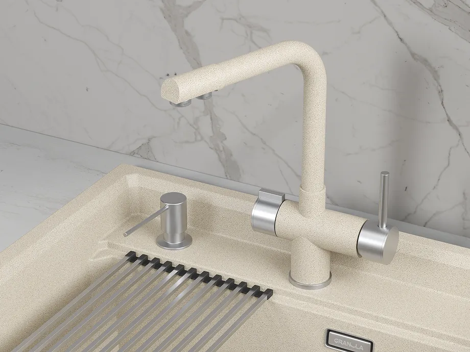 Детальное фото товара: GRANULA 5008 смеситель, гранит, пирит