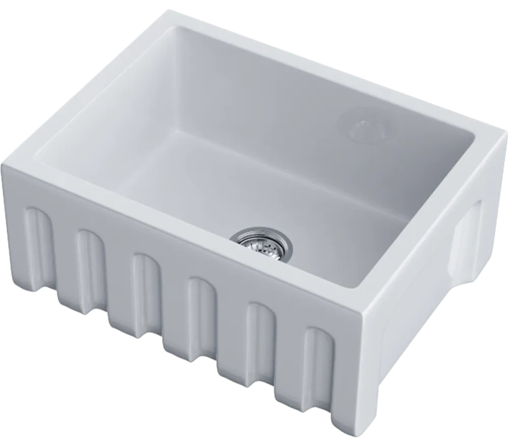 Детальное фото товара: Omoikiri Mikura 61-WH Glossy, мойка, керамика, белый глянцевый