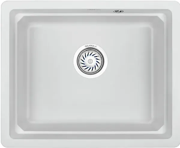 Фото товара: GRANULA 5501U мойка, гранит, арктик (белый)