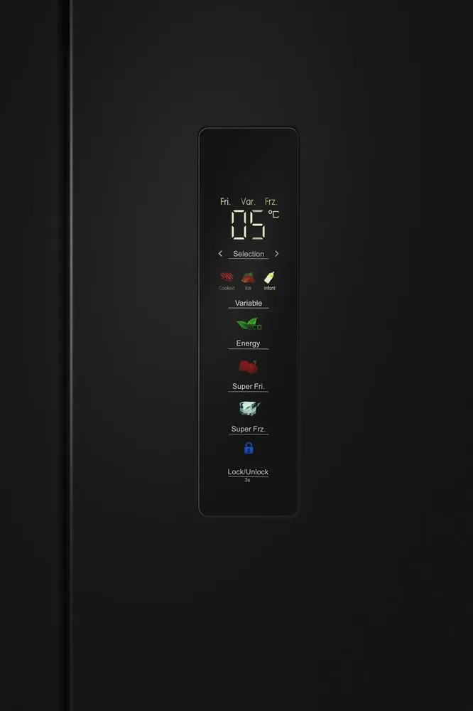 Детальное фото товара: MEFERI MFR70BK TOTAL NO FROST CROSS DOOR ULTRA