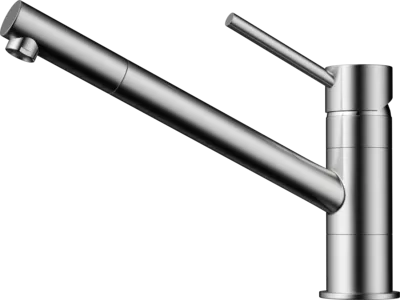 Фото товара: Omoikiri Aogashima-BN, смеситель, нержавеющая сталь