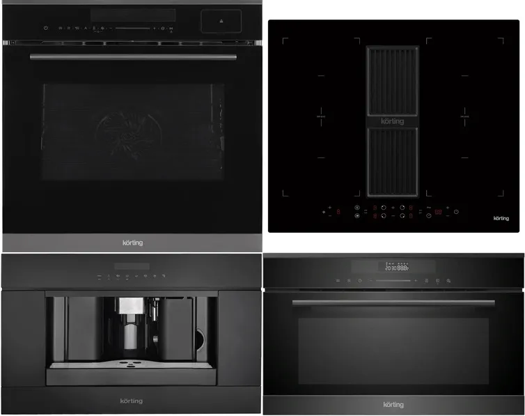 Фото товара: KORTING HIBH 68980 NB + OKB 1350 S GNBX STEAM + KMI 830 GNBX + KCM 9200 BG