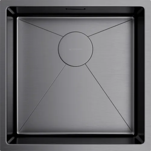 Фото товара: Omoikiri Taki 44-U/IF-GM, мойка, нержавеющая сталь/вороненая сталь