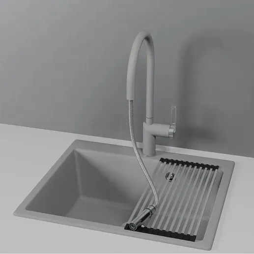 Детальное фото товара: GRANULA 8172 смеситель, гранит, алюминиум