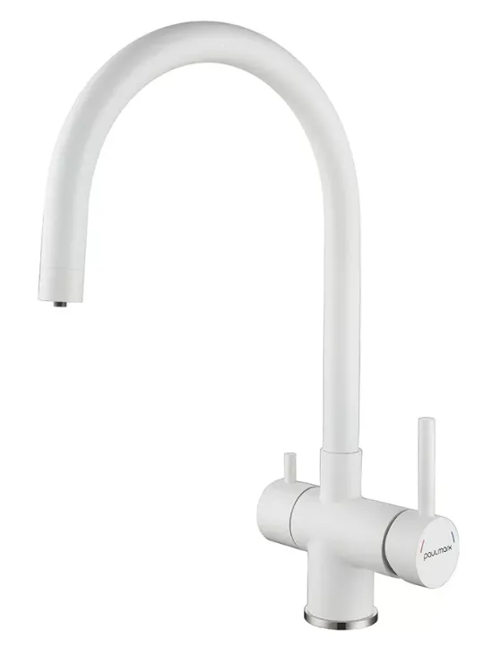 Фото товара: Paulmark HELLER, смеситель, белый матовый