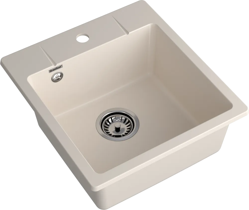 Детальное фото товара: GranFest URBAN 245, мойка, гранит, белый
