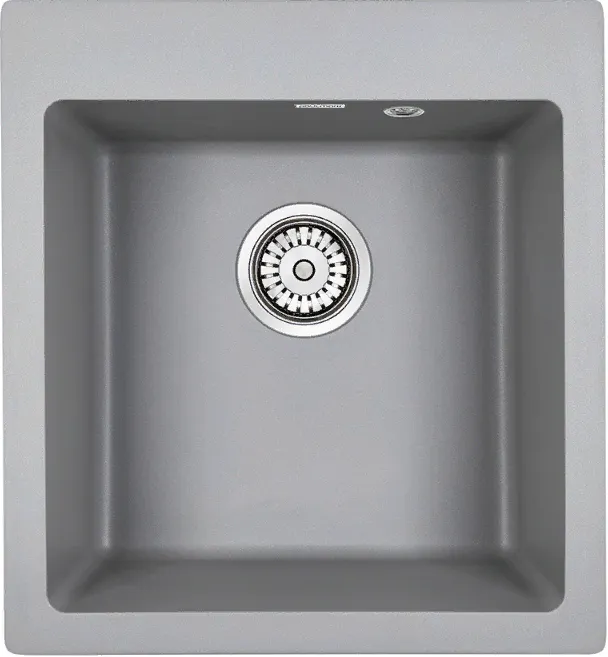 Детальное фото товара: Paulmark KANTE 45, мойка, гранит, серый металлик