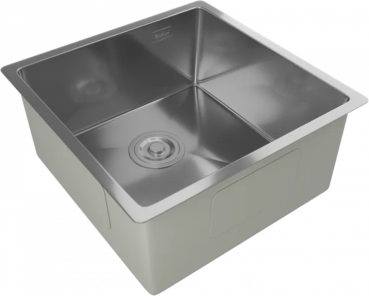 Детальное фото товара: Rivelato RINOX 4444 UN INOX, мойка, нержавеющая сталь