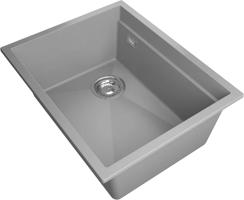 Детальное фото товара: Rivelato LINO LN-554-L grigio metallizz, мойка, гранит, серый металлик