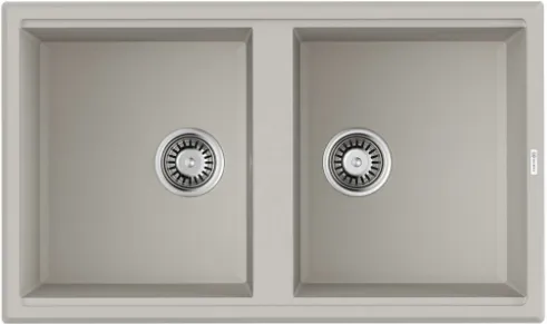 Детальное фото товара: Omoikiri Tedori 86-2-WH, мойка, гранит, белый