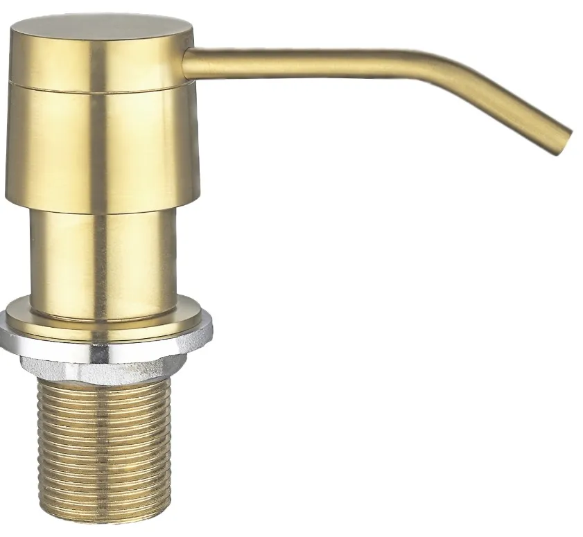 Фото товара: Seaman SSA-011-LG (Light Gold, PVD, satin) дозатор для жидкого мыла, светлое золото сатин