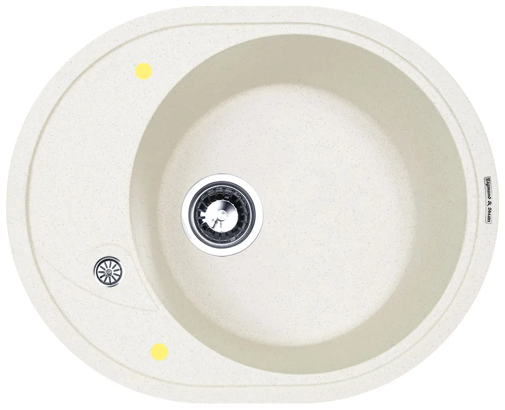 Детальное фото товара: Zigmund & Shtain KREIS OV 575, мойка, каменная соль  