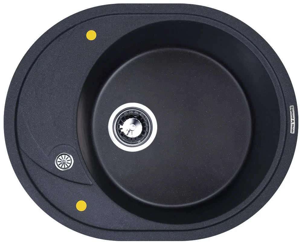 Фото товара: Zigmund & Shtain KREIS OV 575, мойка, темная скала