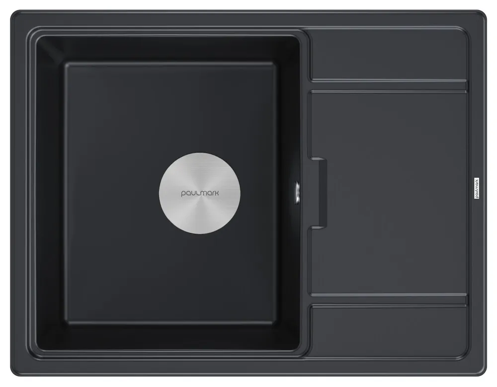 Фото товара: Paulmark FLUGEN 50-650, мойка, гранит, черный металлик