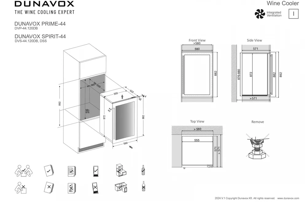 Детальное фото товара: Dunavox DVS-44.120DB