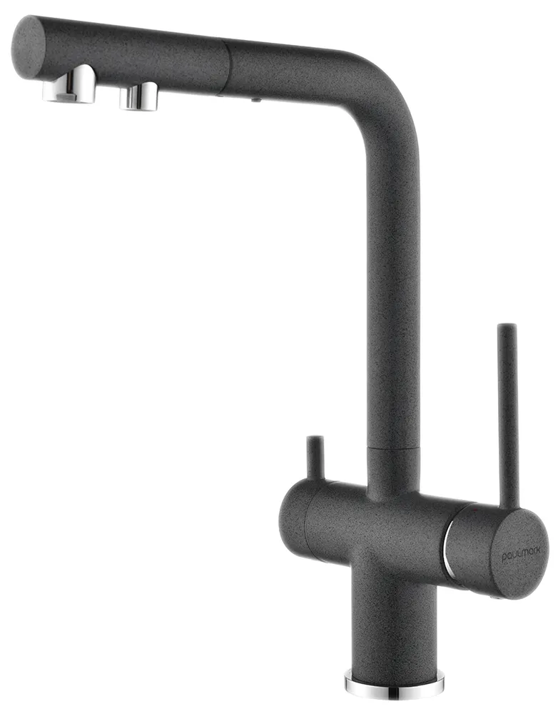 Фото товара: Paulmark SERPENTINE, смеситель, гранит, графит