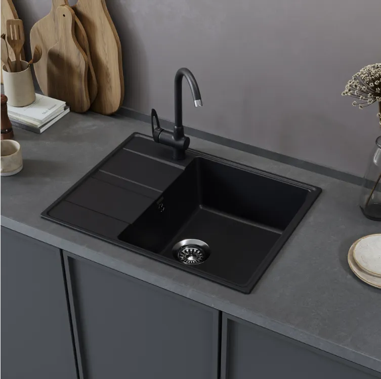 Детальное фото товара: Maunfeld Lacrima 650 MFQS-650B, мойка, гранит, черный