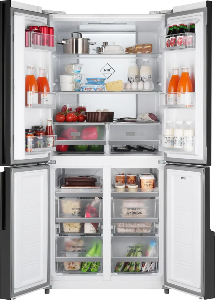 Детальное фото товара: Weissgauff WCD 450 White Rock Glass NoFrost Inverter