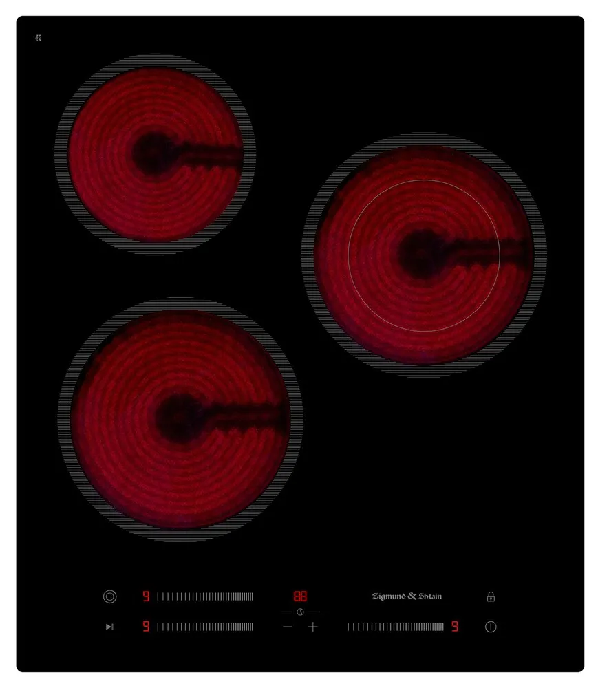 Детальное фото товара: Zigmund & Shtain CN 53.4 B стеклокерамическая поверхность