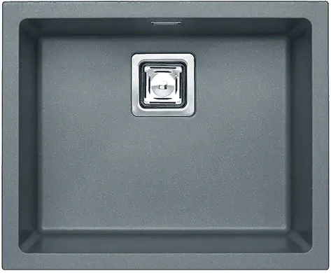 Фото товара: ALVEUS QUADRIX 50 GRANITAL+ STEEL-G04M, мойка, гранит, металлик (в комплекте с сифоном 1133398)