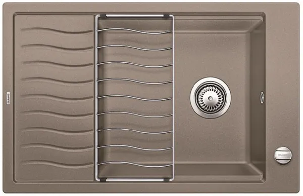 Фото товара: Blanco Elon XL 6S, мойка, гранит, серый беж с клапаном-автоматом