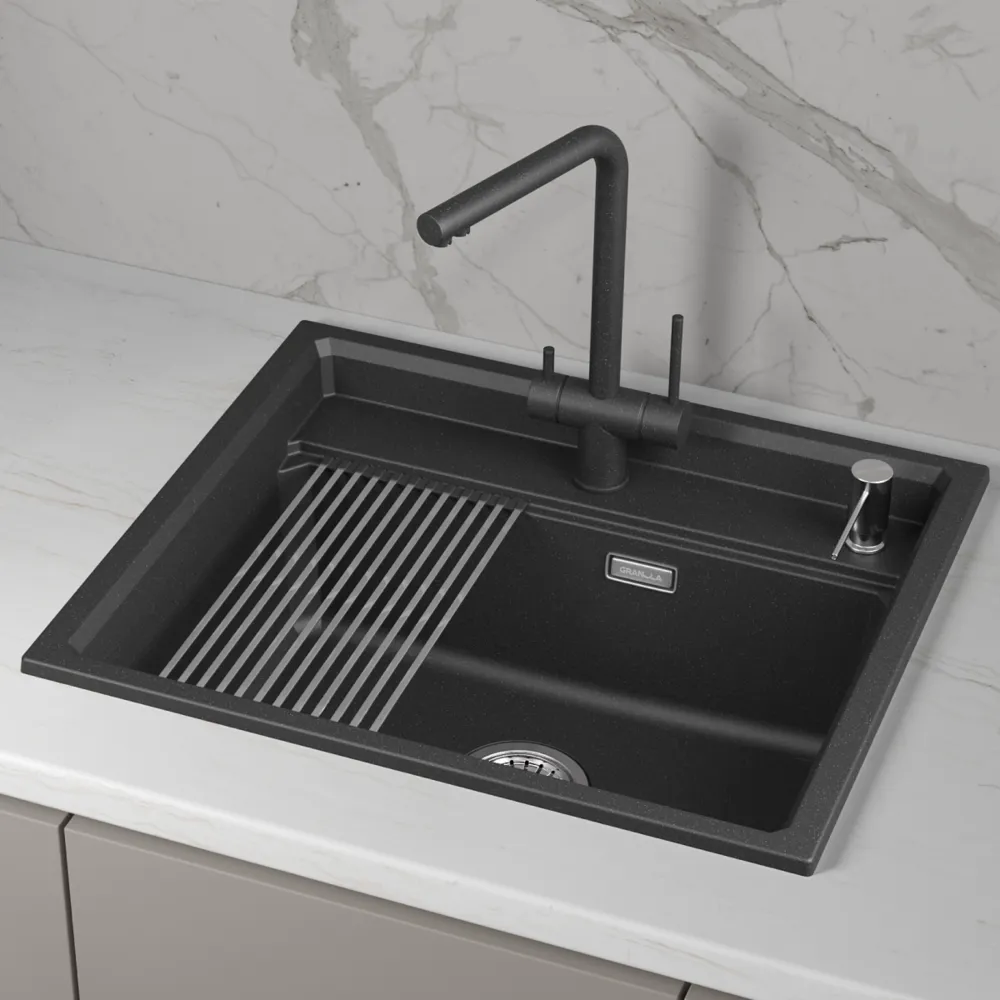 Детальное фото товара: GRANULA 6003i мойка, гранит, черный