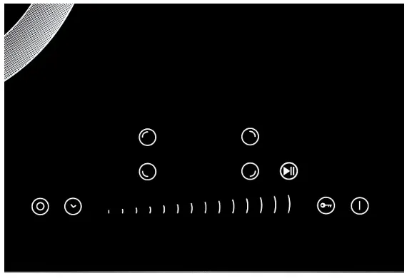 Детальное фото товара: Krona BRILLARE 60 BL стеклокерамическая поверхность