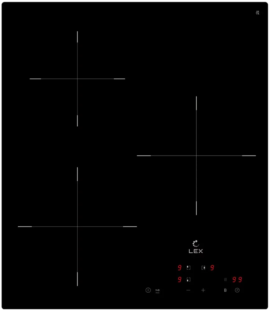 Фото товара: LEX EVI 430A BL индукционная поверхность