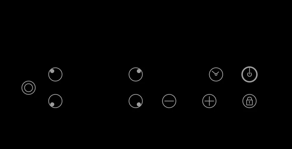 Детальное фото товара: LEX EVH 641 BL стеклокерамическая поверхность