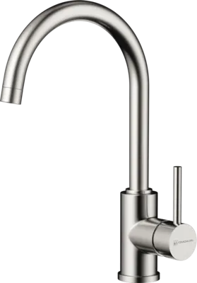 Фото товара: Omoikiri Shinagawa-BN, смеситель, нержавеющая сталь