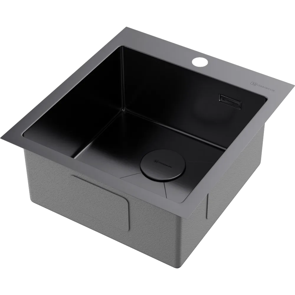 Детальное фото товара: Omoikiri Akisame 46-GM, мойка, нержавеющая сталь/вороненая сталь