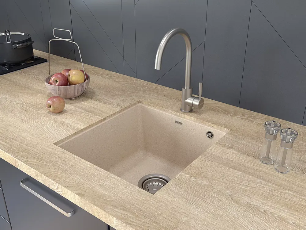 Детальное фото товара: Paulmark HOLSTEIN, смеситель, брашированная сталь