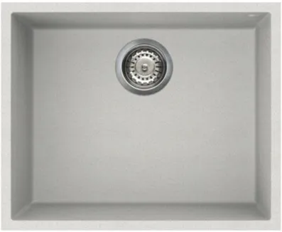 Фото товара: Omoikiri Bosen 54-U-WH, мойка, гранит, белый