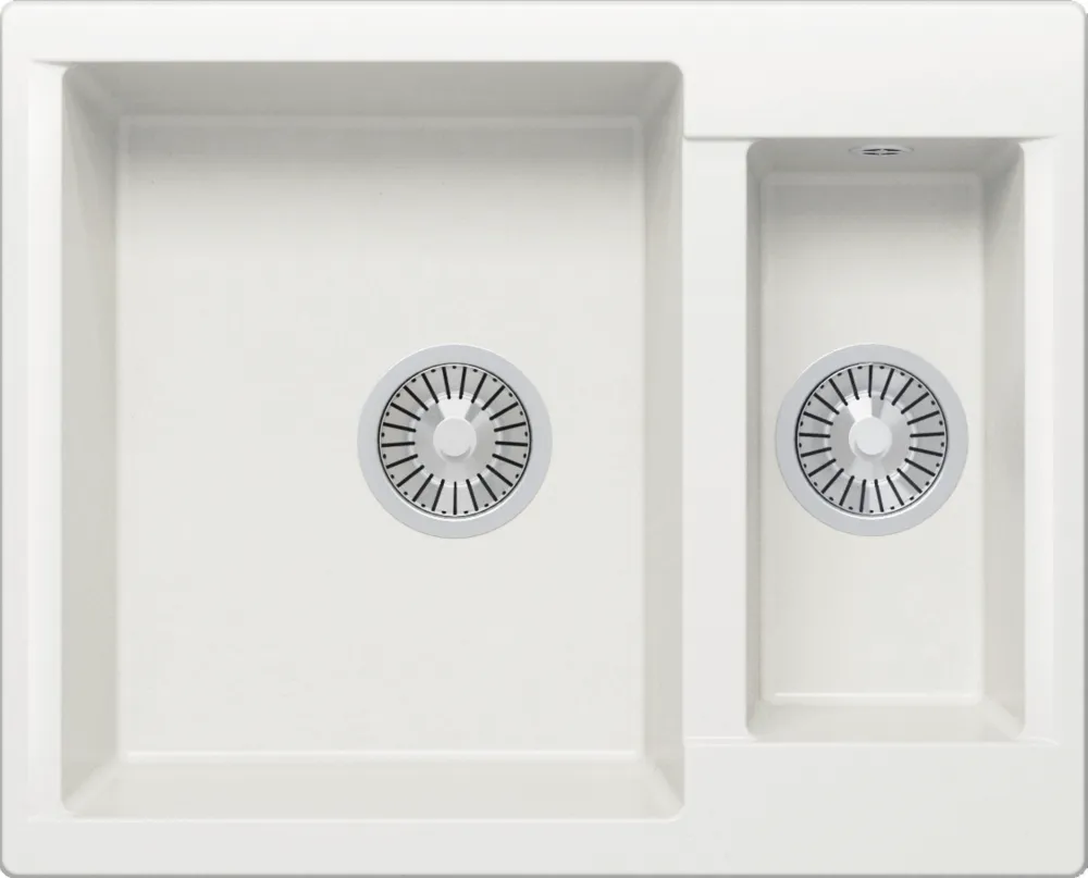 Детальное фото товара: Polygran BRIG-620, мойка, мрамор, белый хлопок 36