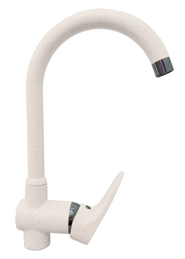 Фото товара: GranFest 3023, смеситель, мрамор, белый