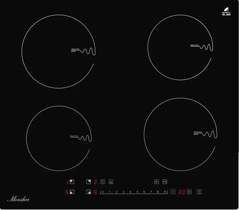 Детальное фото товара: Monsher MHI 6102 индукционная поверхность