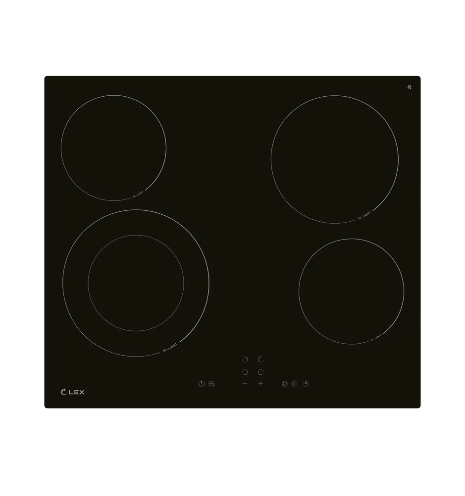 Фото товара: LEX EVH 641A BL стеклокерамическая поверхность