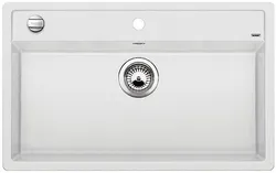 Детальное фото товара: Blanco Dalago 8, мойка, гранит, белый с клапаном-автоматом