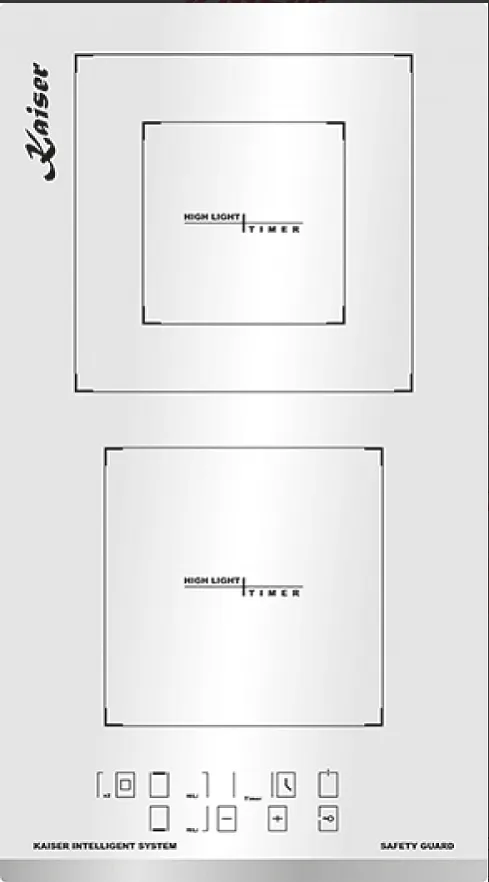 Фото товара: KAISER KCT 3721 FW стеклокерамическая поверхность
