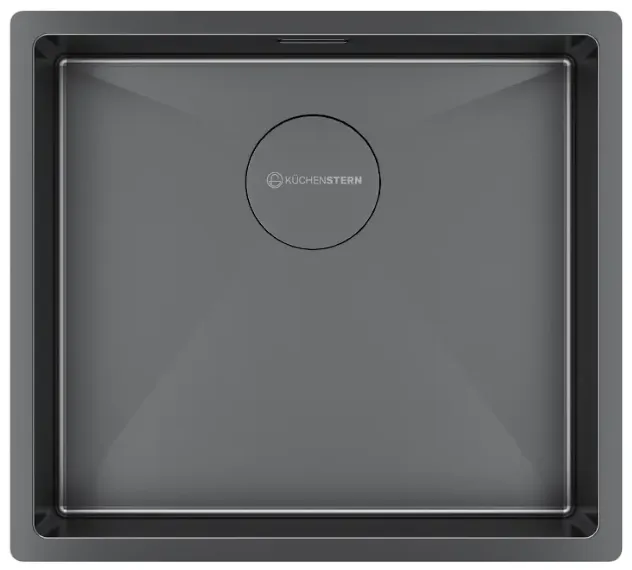 Фото товара: KUCHENSTERN KRAFT 50, мойка, нержавеющая сталь, вороненая сталь