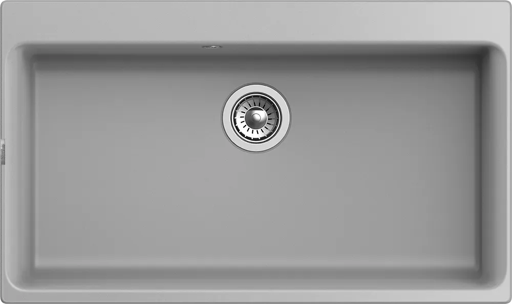 Детальное фото товара: Rivelato AXEL Х-90 grigio metallizzato, мойка, гранит, серый металлик