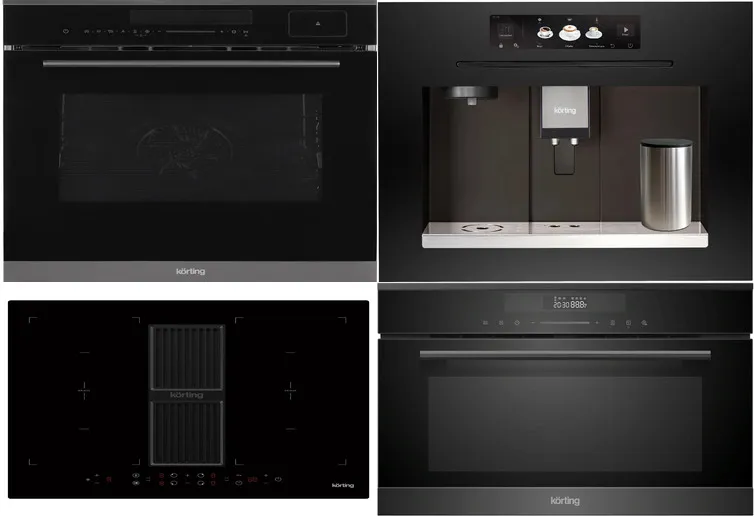 Фото товара: KORTING HIBH 68980 NB + OKB 1350 S GNBX STEAM + KMI 830 GNBX + KCM 9830 BCG