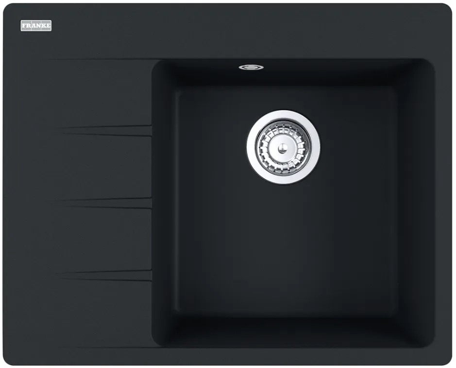 Фото товара: Franke CNG 611/211-62 TL, мойка, гранит, черный матовый, чаша справа