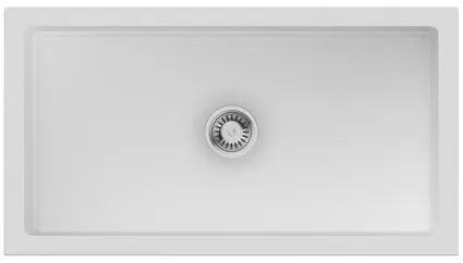 Детальное фото товара: Omoikiri Mikura 83-WH Glossy, мойка, керамика, белый глянцевый