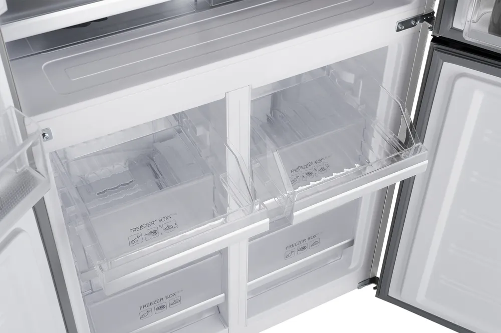 Детальное фото товара: Weissgauff WCD 450 White Rock Glass NoFrost Inverter